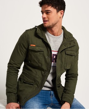 Superdry Rookie Military Férfi Kabát Khaki | DIVUF0964